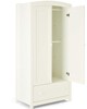 Mia 2 Piece Cotbed Set with Wardrobe- White image number 7
